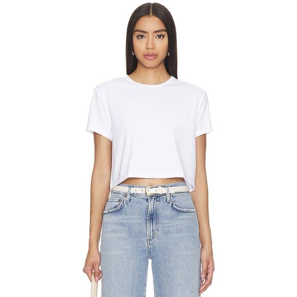 Cuts Brand Almost Friday Tee Cropped in White Revolve Size XL Jersey Tee NWOT - Picture 6 of 12